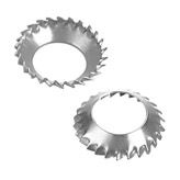 Rosette elastiche svasate a dentatura esterna UNI 8842 - DIN 6798