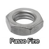Dadi esagonali bassi passo fine - MB UNI 5589 - DIN 936