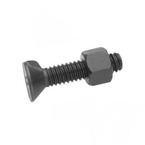 Bullone - vite testa piana svasata TPS con quadro e dado UNI 6104 - DIN 604