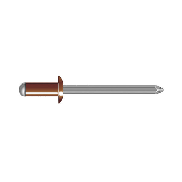 Rivetti rame naturale