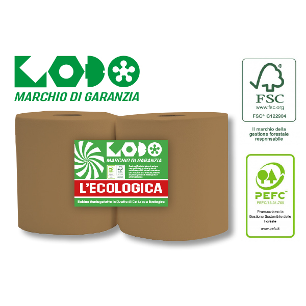 ROTOLO CARTA "ECOLOGICA " MARON"