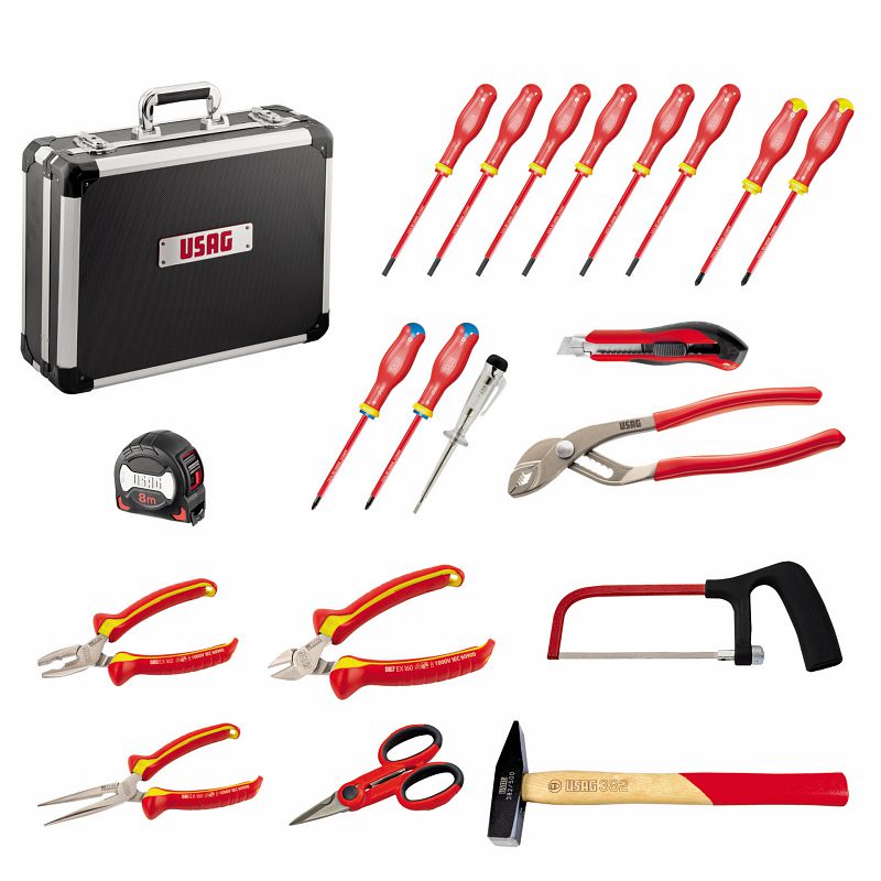 Valigia con assortimento per elettrotecnica (20 pz) 002 ME 20