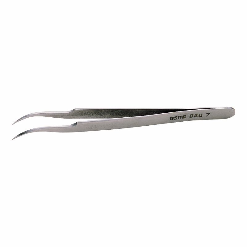 Pinzetta a molla con punte finissime curve 040/7