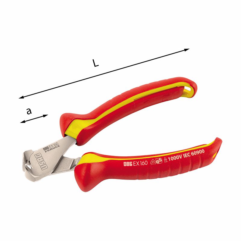 Tronchese isolato a tagliente frontale 1000 V 086 EX