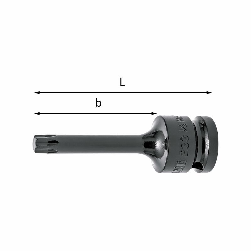 Chiavi a bussola macchina per viti con impronta TORX® 233 1/2 MNTX