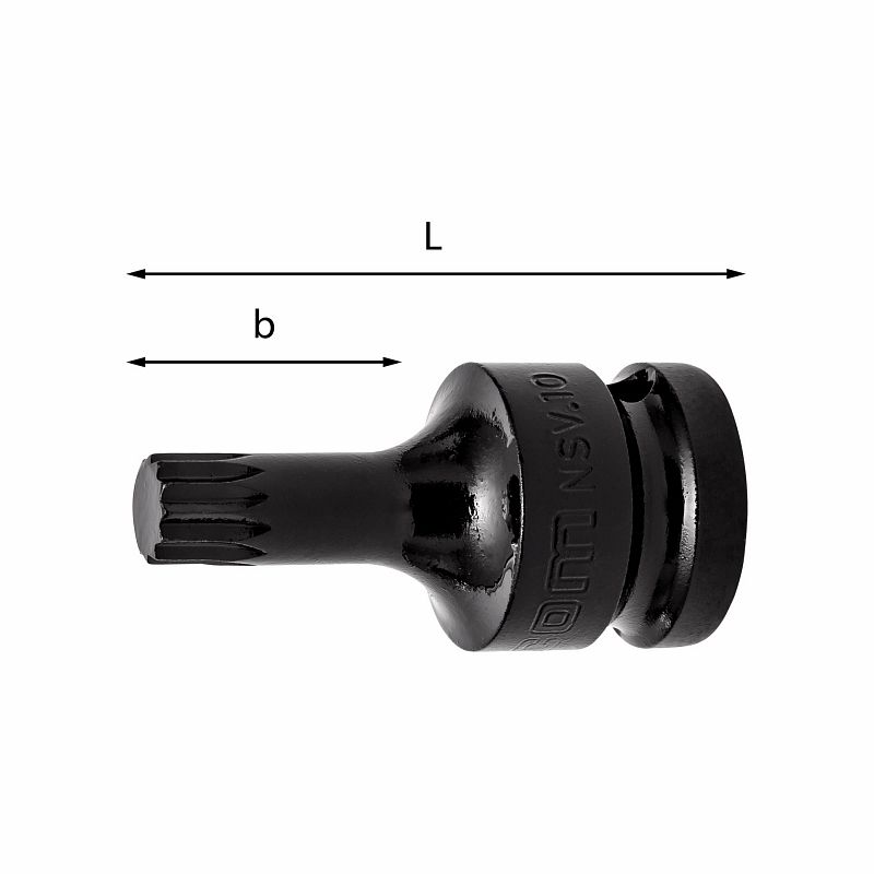 Chiavi a bussola macchina per viti con impronta XZN 233 1/2 MXZNC