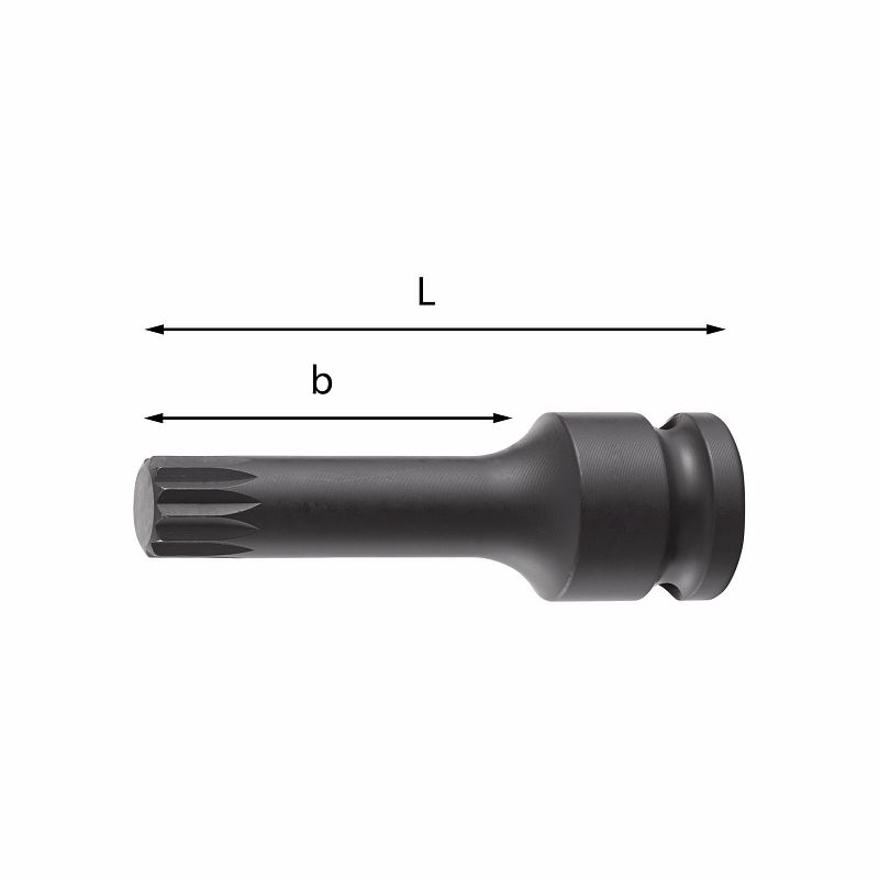Chiave a bussola macchina XZN per mozzi ruote AUDI/VW/SEAT/SKODA 233 1/2 MXZN