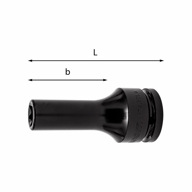 Chiavi a bussola macchina lunghe TORX® 235 3/4 MTX