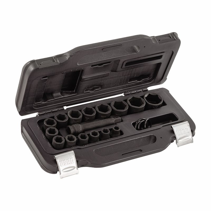Assortimento in cassetta modulare con bussole macchina esagonali (16 pezzi) 235 1/2 M/C16