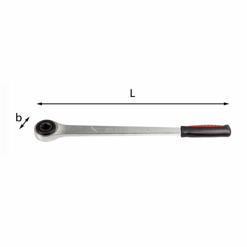 Cricchetto semplice con attacco quadro femmina 237 E 3/4