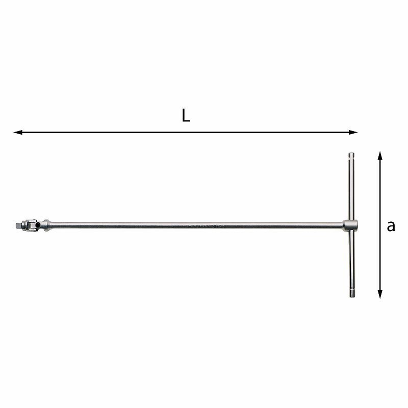 Chiave a T con attacco quadro snodato 273 1/4 Q