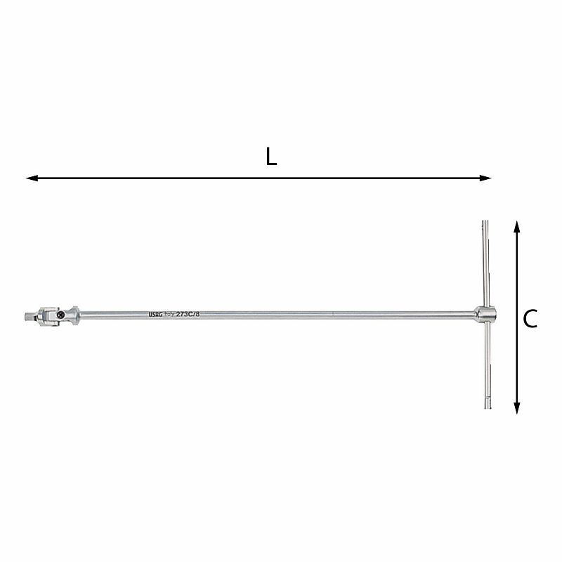 Chiavi a T snodate con maschio esagonale 273 C