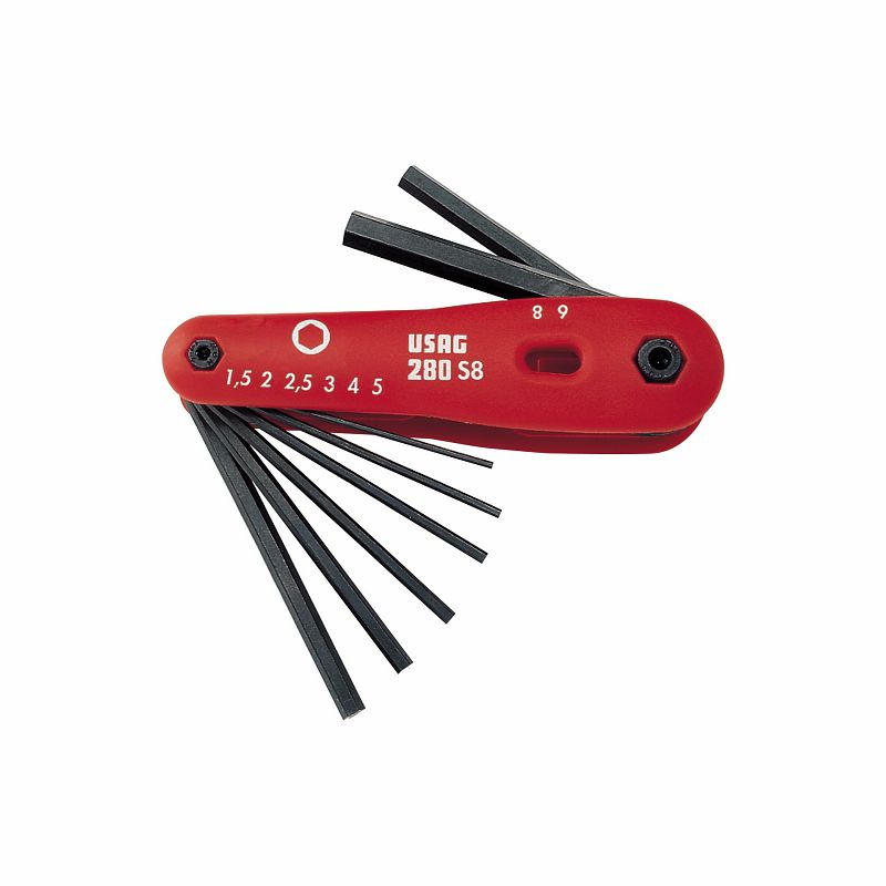 Serie di 8 chiavi maschio esagonale 280 S8