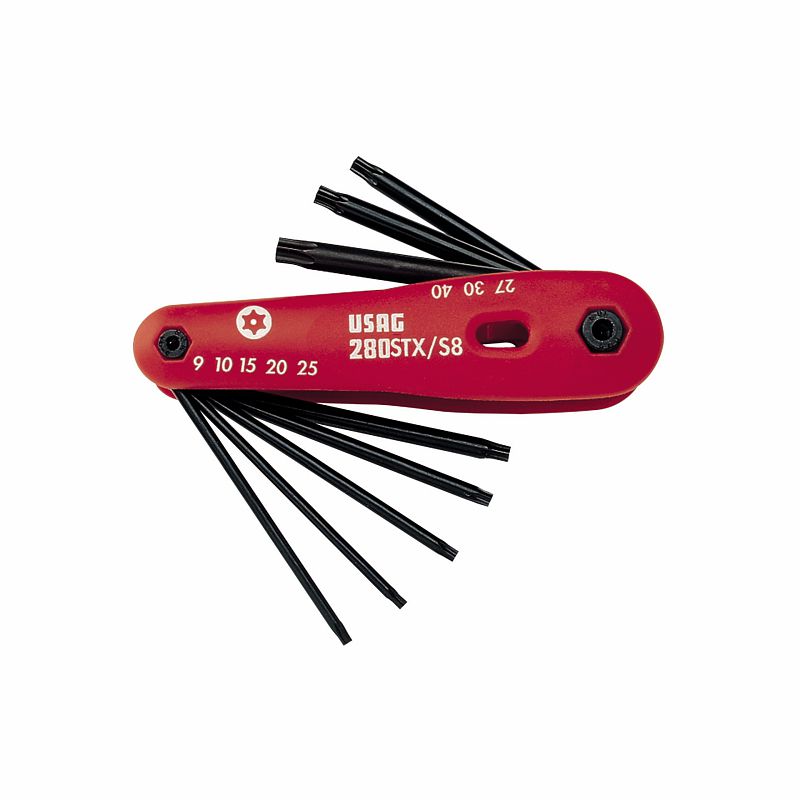 Serie di 8 chiavi maschio per viti con impronta TORX® Tamper Resistant 280 STX/S8