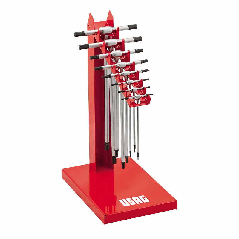 Serie di 8 chiavi a T con maschio esagonale 280 T/S8