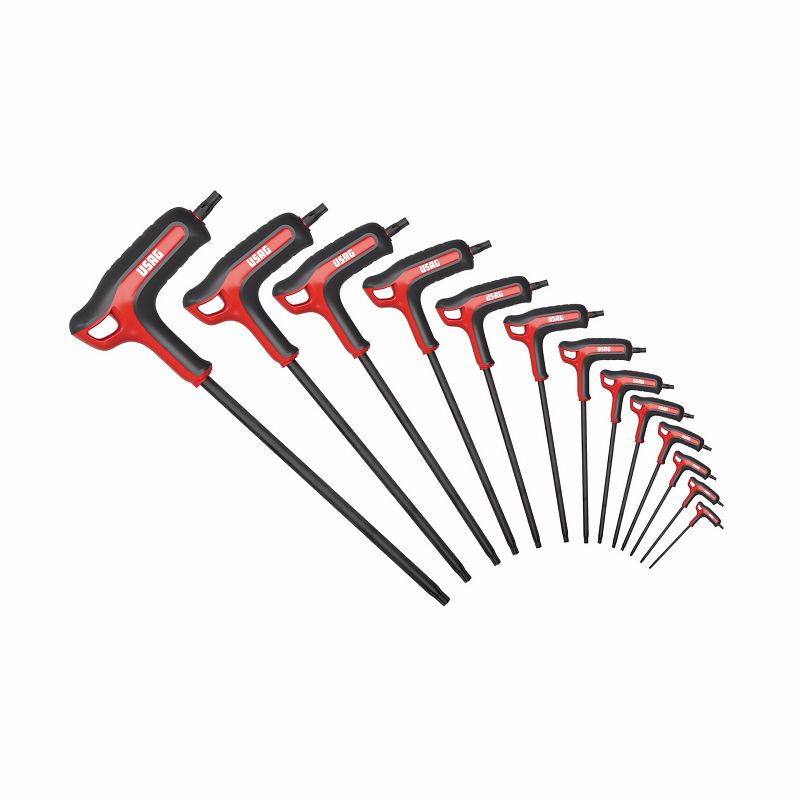 Serie di 13 chiavi maschio piegate con impugnatura per viti con impronta TORX® 280 HATX/SE13