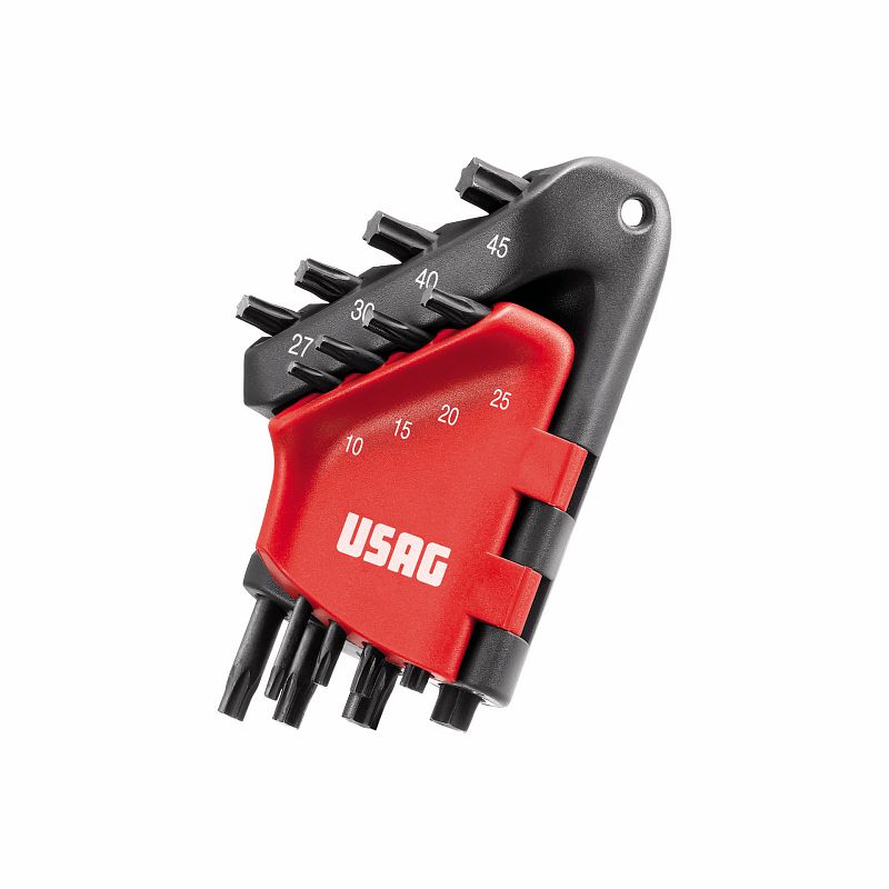 Serie di 8 chiavi maschio piegate per viti con impronta TORX® 280 TX/S8C