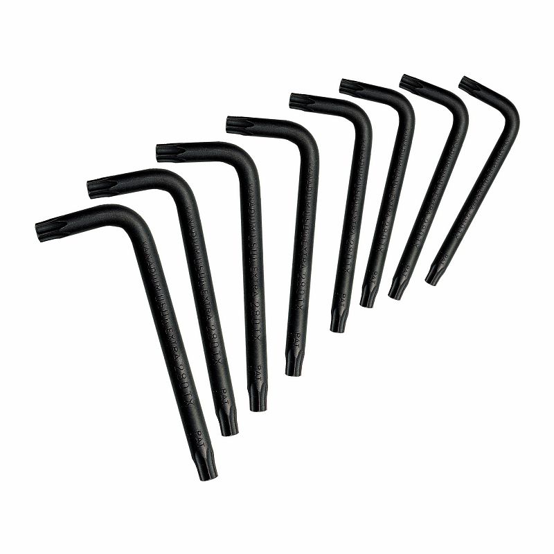 Serie di 8 chiavi maschio piegate per viti con impronta TORX® 280 TX/SE8