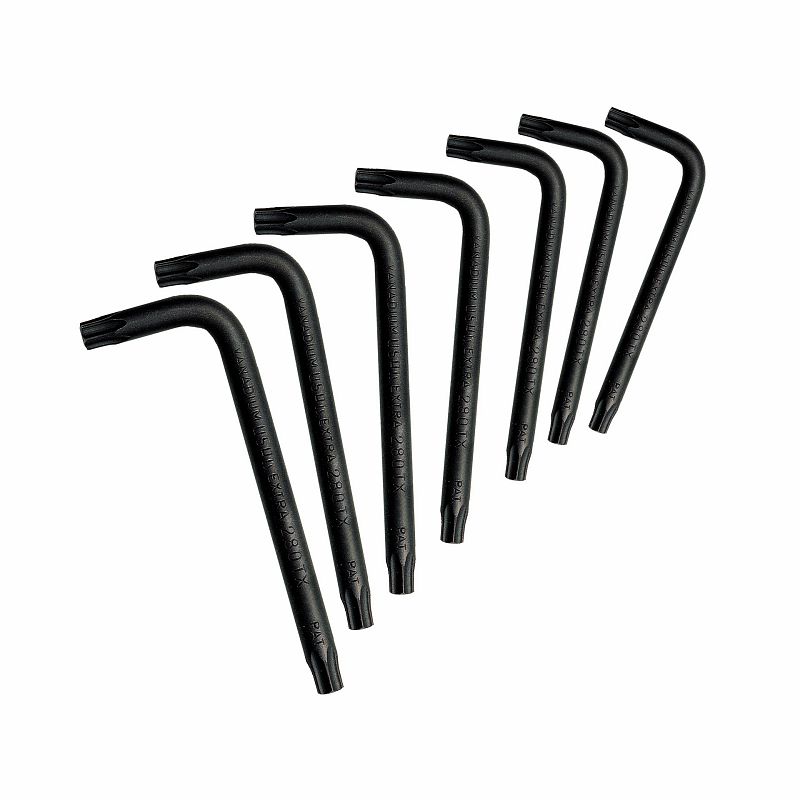 Serie di 7 chiavi maschio piegate per viti con impronta TORX® 280 TX/SE7