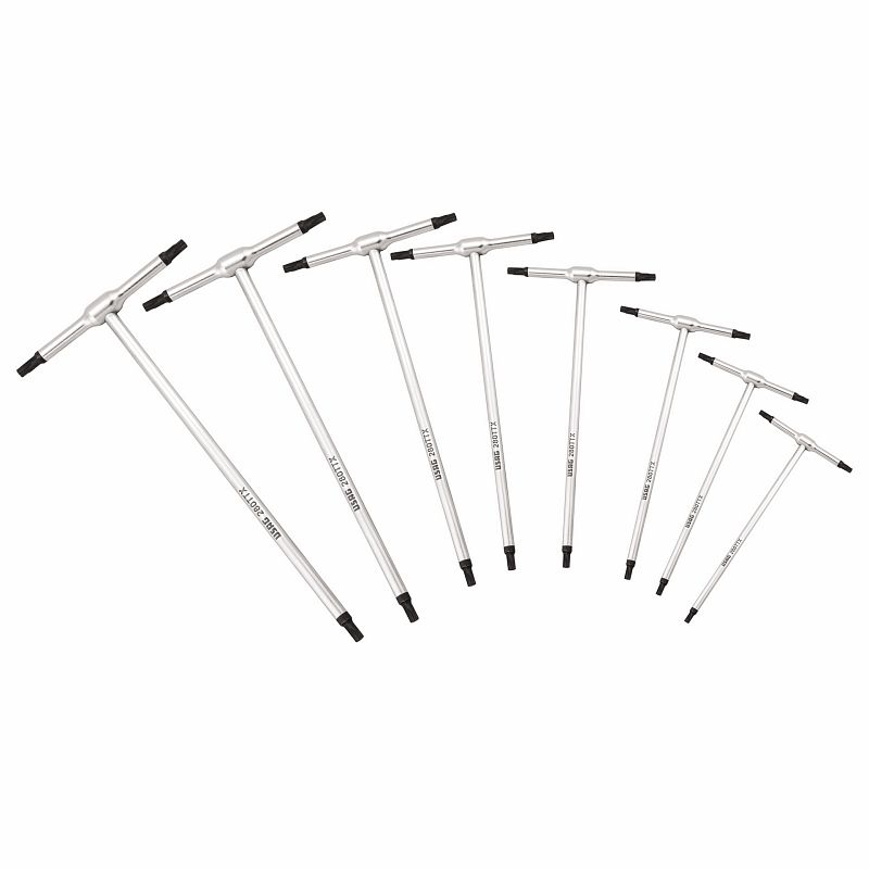 Serie di 8 chiavi a T per viti con impronta TORX® 280 TTX/SE8