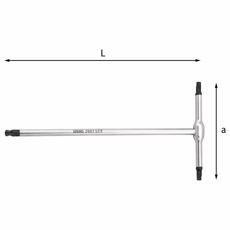 Chiavi a T con testa sferica per viti con impronta TORX® 280 TSTX