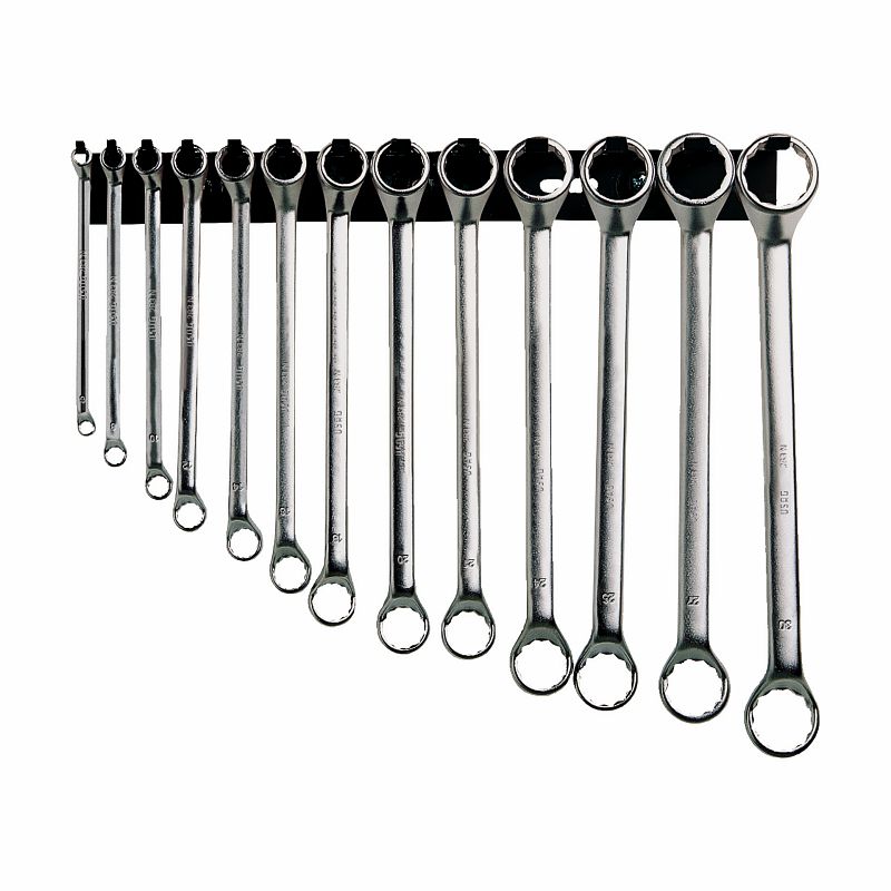 Serie di 13 chiavi poligonali doppie curvate 283 R13