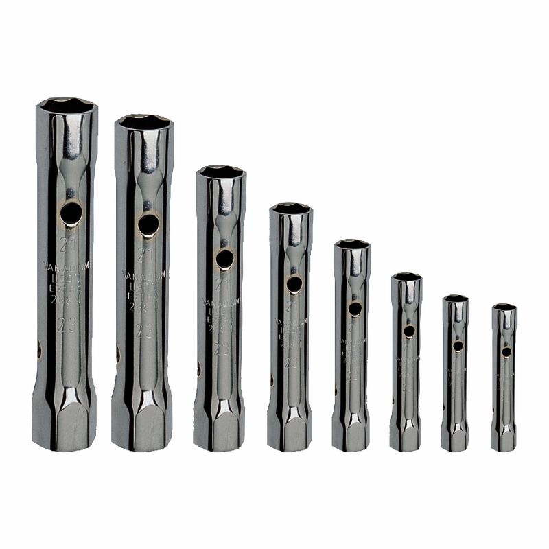 Serie di 8 chiavi a tubo doppie leggere 288 N/8