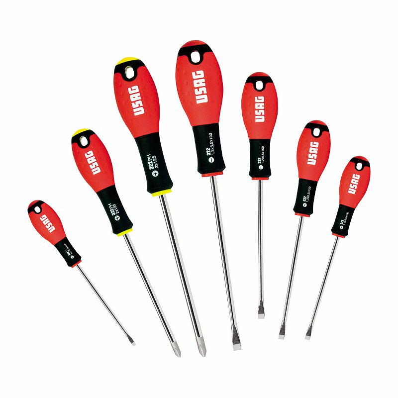 Serie di 7 giraviti per viti con intaglio e impronta a croce PHILLIPS® 322 SH7