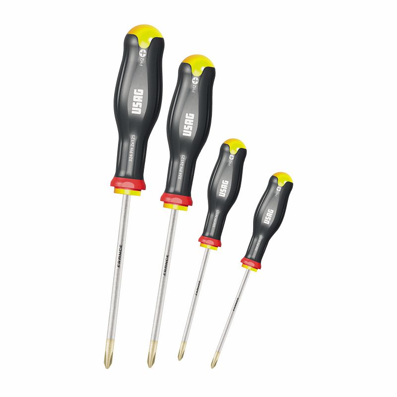 Serie di 4 giraviti per viti con impronta a croce PHILLIPS® 324 PH/SE4