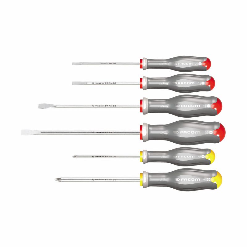Serie di 6 giraviti inox per viti con intaglio e impronta a croce PHILLIPS® 324 I/SH6