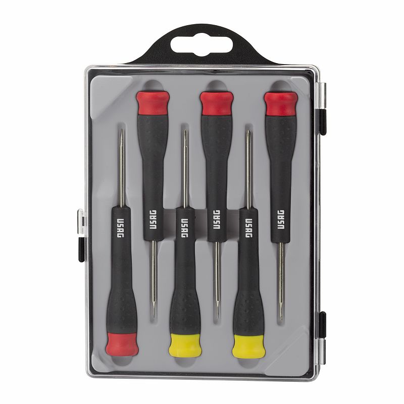 Serie di 6 giraviti di precisione per viti con intaglio ed impronta a croce PHILLIPS® 341 SH6