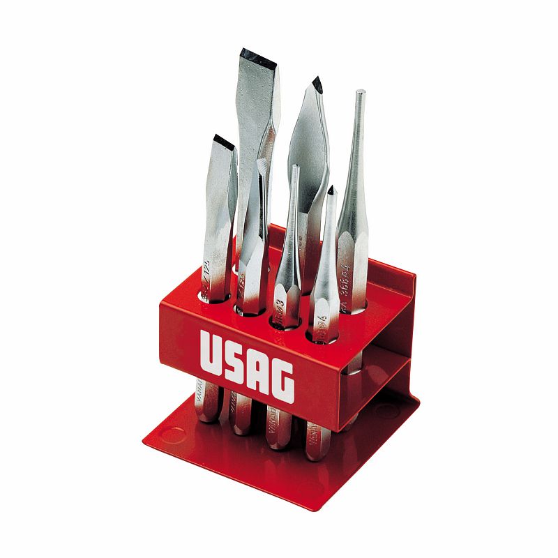 Assortimento con supporto in lamiera (7 pz) 372 S7