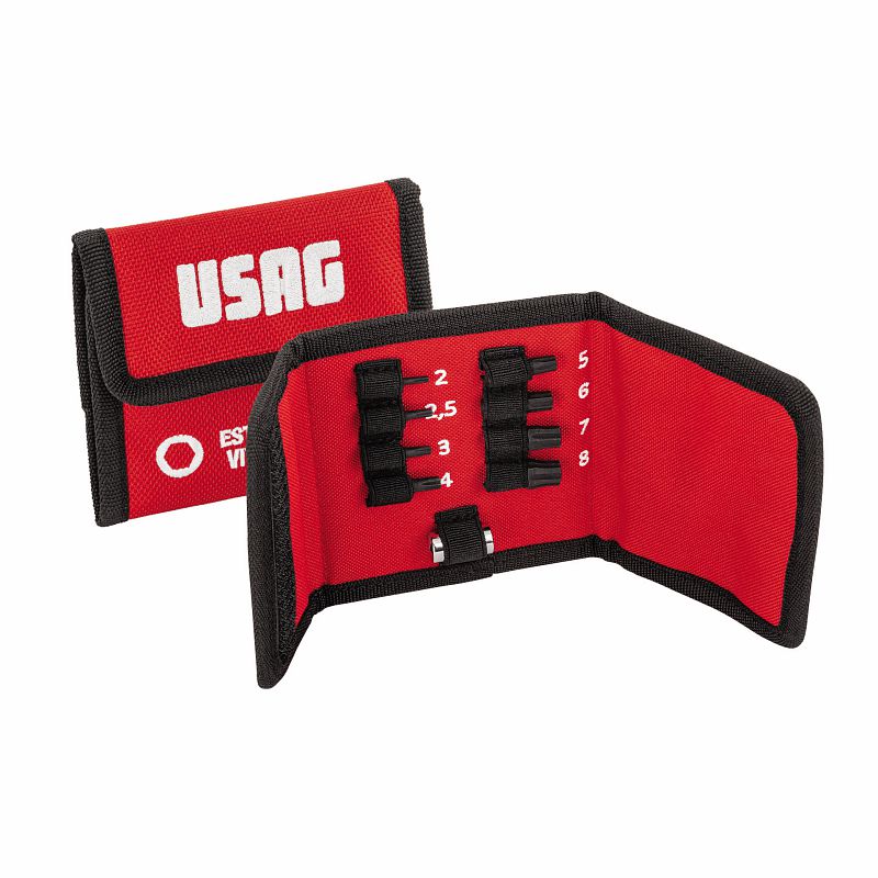 Set di estrattori per viti esagonali danneggiate (9 pz) 458 E/B9