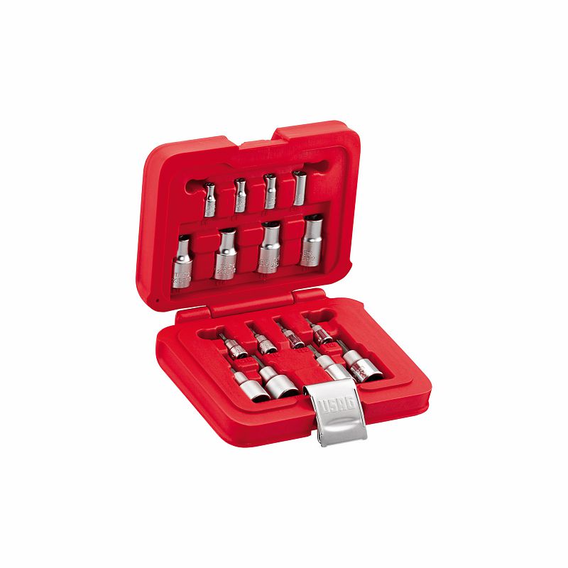 Assortimento in cassetta modulare con bussole TORX® (16 pz) 601 1/4-1/2 JTX16