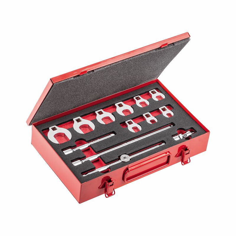 Assortimento in cassetta di lamiera con chiavi a zampa di gallo (13 pz) 612 3/8 S13
