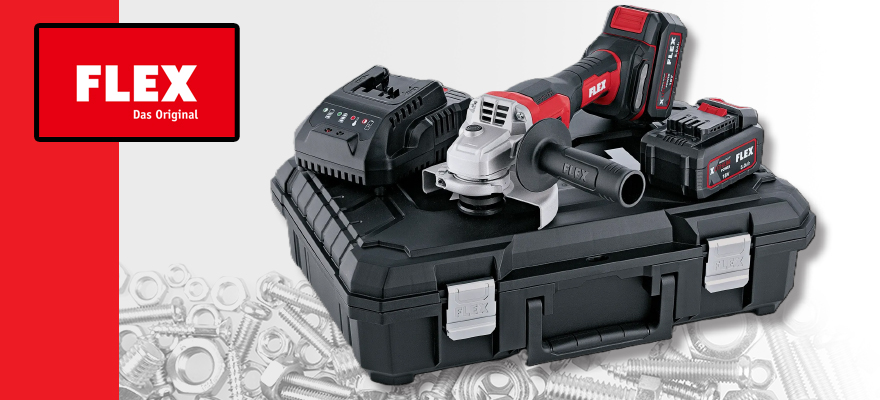 Smerigliatrice a batteria Flex modello L 125 18.0-EC LD