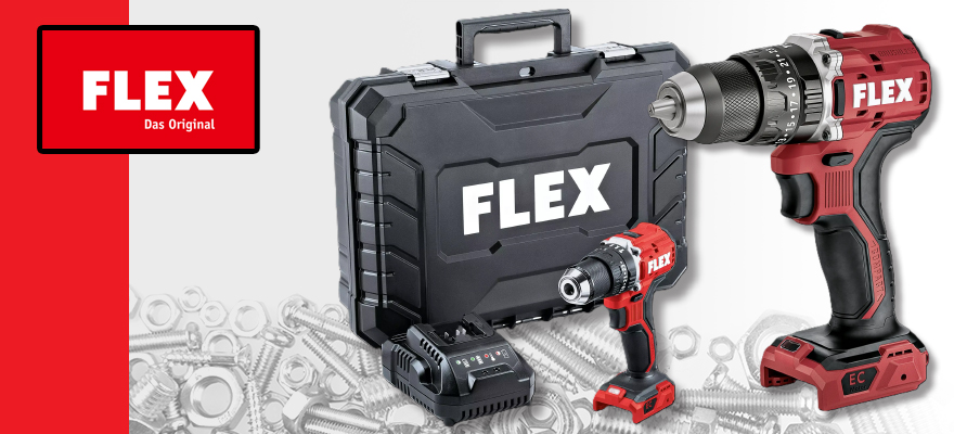 Trapano avvitatore a percussione a batteria da 18 V - Flex - modello PD 2G 18-EC LD 55 TC